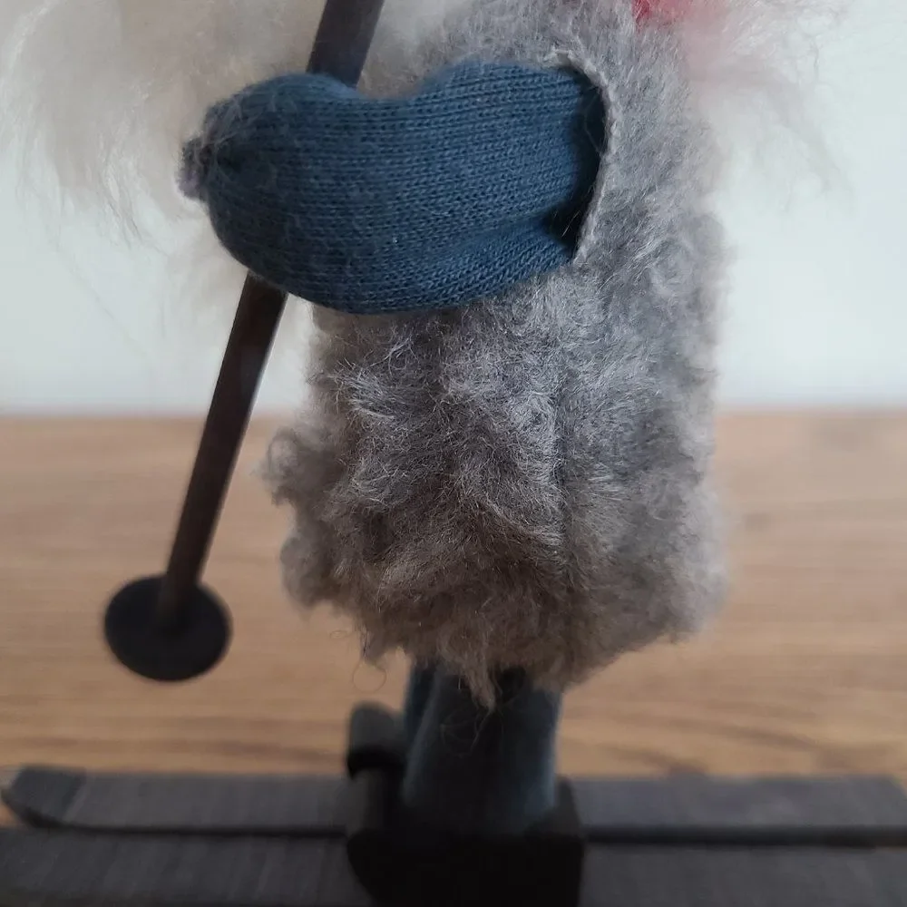 Butticki Swedish Tomte Gnome On Skis Made In Sweden Fabulously Festive Decor